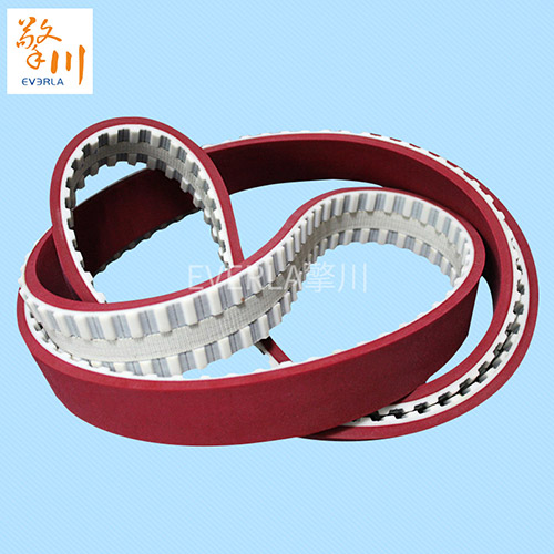 <b>貼標(biāo)機皮帶_加紅膠底面開槽同步帶</b>
